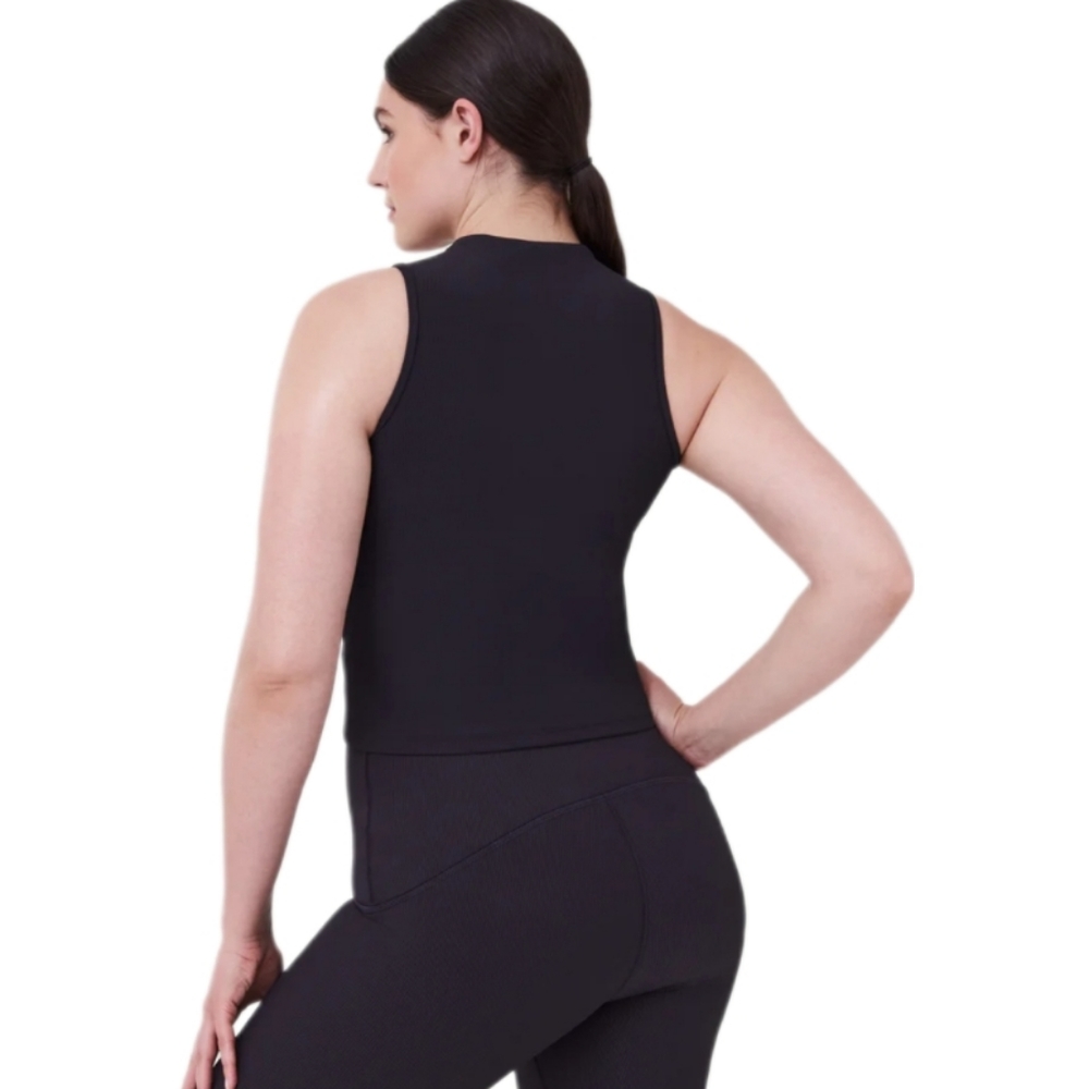 Spanx Contour Rib Mock Neck Tank - Picture 2 of 6